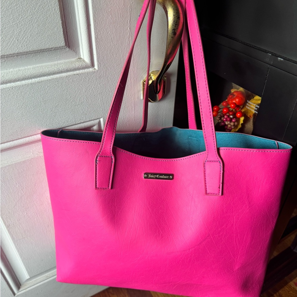 Juicy Couture Pink Tote Bag with Minimalist Design